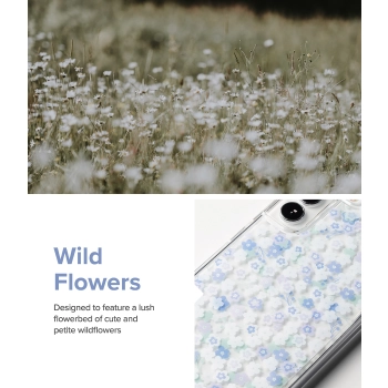  Pancerne etui pokrowiec z żelową ramką Galaxy S22+ Fusion Design Floral przezroczysty - zdj. dodatkowe 7