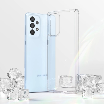  Etui pokrowiec z żelową ramką Galaxy A73 Fusion przezroczysty - zdj. dodatkowe 2