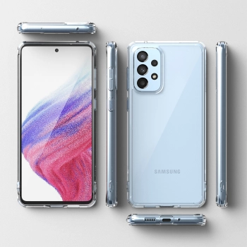  Etui pokrowiec z żelową ramką Galaxy A73 Fusion przezroczysty - zdj. dodatkowe 7