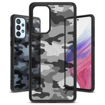  Etui pokrowiec z żelową ramką Galaxy A73 Fusion Matte czarny - zdj. dodatkowe 1