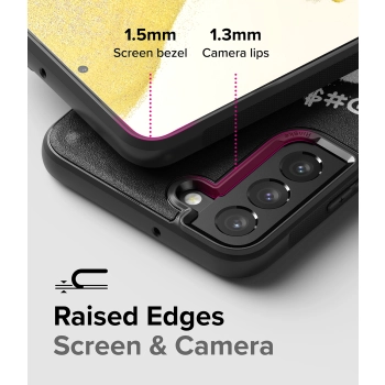  Wytrzymałe etui pokrowiec Galaxy S22+ Onyx Design X czarny - zdj. dodatkowe 1