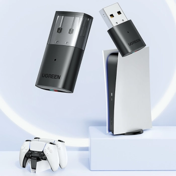  Adapter transmiter Bluetooth do słuchawek Playstation Nintendo Switch czarny - zdj. dodatkowe 5