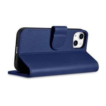  2w1 etui skórzany pokrowiec z klapką iPhone 14 Anti-RFID Wallet Case niebieski - zdj. dodatkowe 6