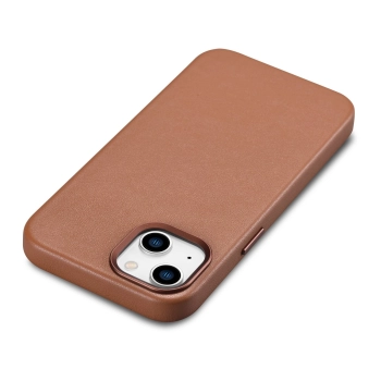  Pokrowiec etui z naturalnej skóry do iPhone 14 Plus MagSafe Case Leather brązowy - zdj. dodatkowe 10
