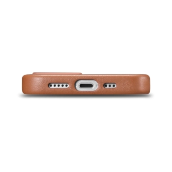  Pokrowiec etui z naturalnej skóry do iPhone 14 Plus MagSafe Case Leather brązowy - zdj. dodatkowe 3