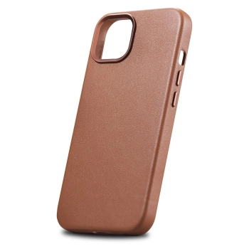  Pokrowiec etui z naturalnej skóry do iPhone 14 Plus MagSafe Case Leather brązowy - zdj. dodatkowe 6