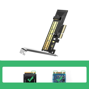  Karta rozszerzeń adapter dysku do komputera M.2 NVMe SATA PCIe 3.0 x4 32Gbps - zdj. dodatkowe 4