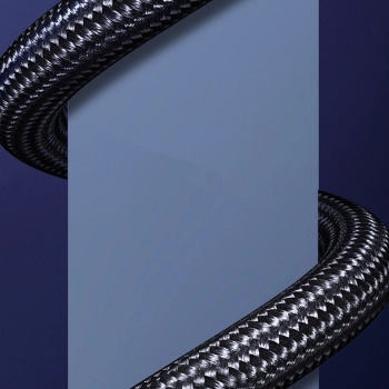  Kabel przewód HDMI 2.1 8K 60Hz 1.5m w oplocie bawełnianym czarny - zdj. dodatkowe 8