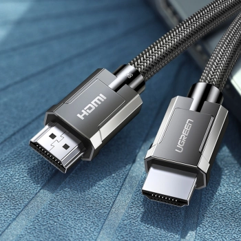  Kabel przewód HDMI 2.1 8K 60Hz 48Gb/s 3m elastyczny w oplocie szary - zdj. dodatkowe 6