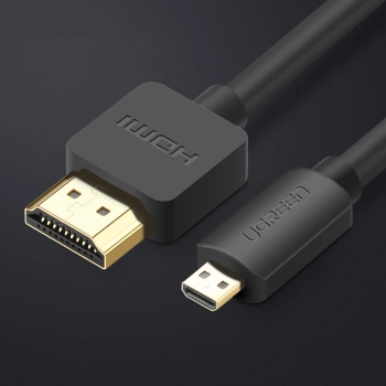  Kabel przewód Micro HDMI - HDMI 4K 60Hz 3m czarny - zdj. dodatkowe 1