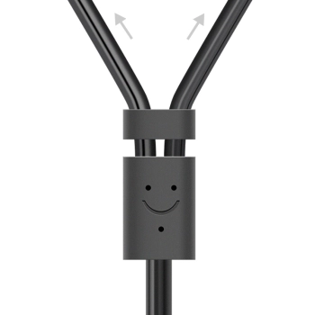  Kabel przewód audio 3.5 mm mini jack - 2x RCA 1.5m czarny - zdj. dodatkowe 2