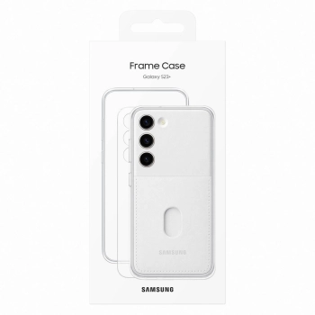  Etui pokrowiec z wymiennymi pleckami Samsung Galaxy S23+ Frame Cover białe - zdj. dodatkowe 4