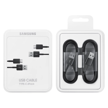  2 x Kabel przewód Samsung USB - USB-C 480Mb/s 5A 1.5m czarny ZESTAW 2szt - zdj. dodatkowe 4