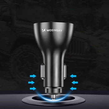  Ładowarka samochodowa 50W 4x USB-A QC biała - zdj. dodatkowe 3