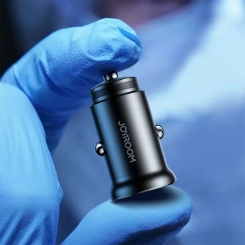  Mini ładowarka samochodowa 30W USB-A QC3.0 USB-C PD czarna - zdj. dodatkowe 9