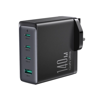  Ładowarka sieciowa GaN 140W wtyczka angielska UK 3x USB-C USB-A + kabel USB-C 1.2m - zdj. dodatkowe 8