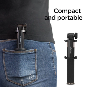  Wysokiej jakości kijek teleskopowy Selfie stick 18-77cm czarny - zdj. dodatkowe 3