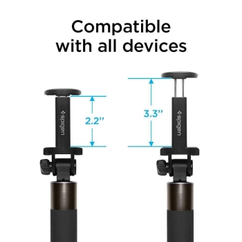  Wysokiej jakości kijek teleskopowy Selfie stick 18-77cm czarny - zdj. dodatkowe 6