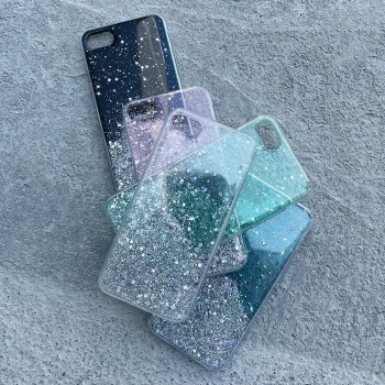  Błyszczące etui pokrowiec z brokatem Samsung Galaxy A42 5G Star Glitter przezroczysty - zdj. dodatkowe 1