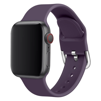  Silikonowy pasek do zegarka Apple Watch 2-9/SE 38/40/41mm Silicone Strap APS czarny - zdj. dodatkowe 7