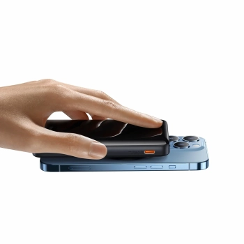  Powerbank 10000mAh ładowanką indukcyjną MagSafe 20W i podstawką Overseas Edition niebieski - zdj. dodatkowe 9