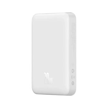  Mini powerbank 10000mAh z ładowaniem indukcyjnym MagSafe PD 20W biały - zdj. dodatkowe 9