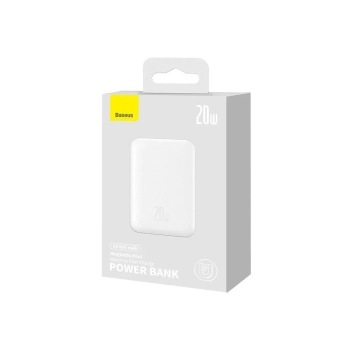  Mini powerbank 10000mAh z ładowaniem indukcyjnym MagSafe PD 20W biały - zdj. dodatkowe 1