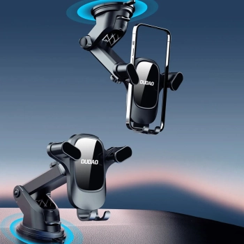  Uchwyt samochodowy do telefonu na kokpit deskę rozdzielczą czarny - zdj. dodatkowe 6