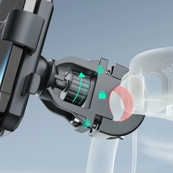  Uchwyt rowerowy motocyklowy do telefonu na kierownicę czarny - zdj. dodatkowe 9