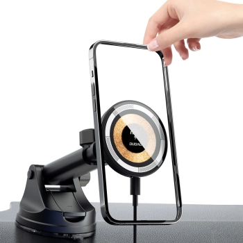  Uchwyt magnetyczny na kokpit z ładowarką indukcyjną MagSafe 15W czarna - zdj. dodatkowe 1