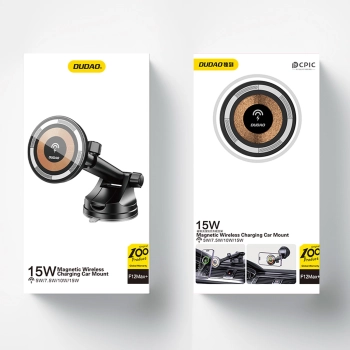  Uchwyt magnetyczny na kokpit z ładowarką indukcyjną MagSafe 15W czarna - zdj. dodatkowe 4