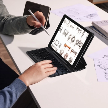  Etui z klawiaturą na iPad 10.2'' 2019-2021 + kabel USB-C Brilliance Series czarne - zdj. dodatkowe 9