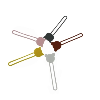  Silikonowy zwijacz organizer kabla przewodu różowy - zdj. dodatkowe 4
