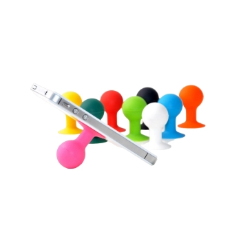  Uchwyt silikonowy do telefonu z przyssawką z okrągła główka czerwony - zdj. dodatkowe 7