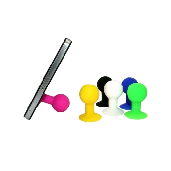  Uchwyt silikonowy do telefonu z przyssawką z okrągła główka niebieski - zdj. dodatkowe 1