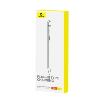 Rysik stylus do iPad z aktywną wymienną końcówką Smooth Writing 2 + kabel USB-A biały