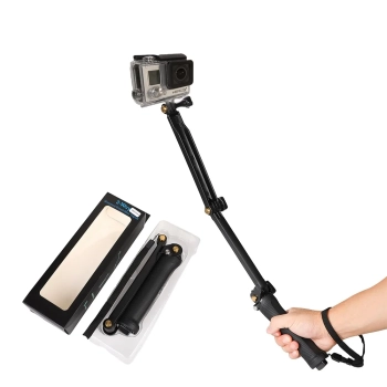  3w1 Uchwyt kijek Selfie stick statyw monopod do kamery GoPro - zdj. dodatkowe 3