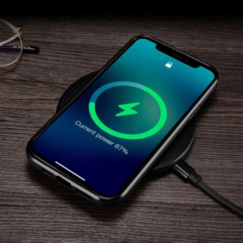  Etui pokryte naturalną skórą do iPhone 12 Pro Max Leather Oil Wax czarny - zdj. dodatkowe 9