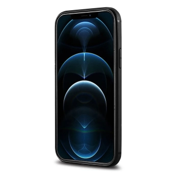  Etui pokryte naturalną skórą do iPhone 12 Pro Max Leather Oil Wax czarny - zdj. dodatkowe 5