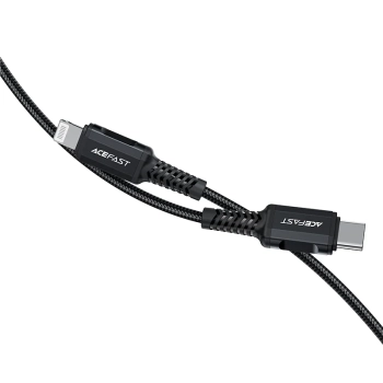  Kabel przewód MFI do iPhone USB-C - Lightning 30W 3A 1.8m czarny - zdj. dodatkowe 1