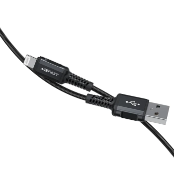  Kabel przewód MFI do iPhone USB - Lightning 2.4A 1.8m czarny - zdj. dodatkowe 3