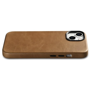  Skórzane etui iPhone 14 Plus magnetyczne z MagSafe Oil Wax Premium Leather Case jasny brąz - zdj. dodatkowe 8