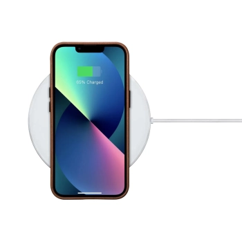  Skórzane etui iPhone 14 Plus magnetyczne z MagSafe Oil Wax Premium Leather Case brąz - zdj. dodatkowe 6