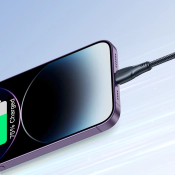  Kabel przewód do iPhone USB - Lightning 2.4A Surpass Series 1.2 m czarny - zdj. dodatkowe 9