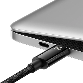  Kabel przewód Tungsten Gold USB-C 480Mb/s 240W 2m czarny - zdj. dodatkowe 2