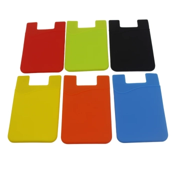  Samoprzylepne etui kieszeń na karty kredytowe na tył telefonu silikon czarne - zdj. dodatkowe 5