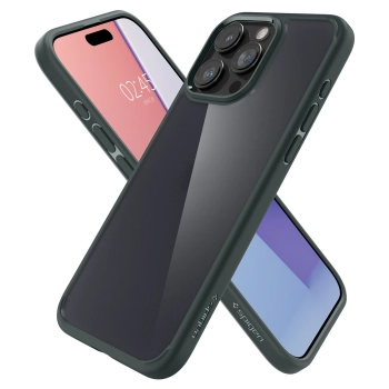  Etui Ultra Hybrid na iPhone 15 Pro ciemnozielone - zdj. dodatkowe 4