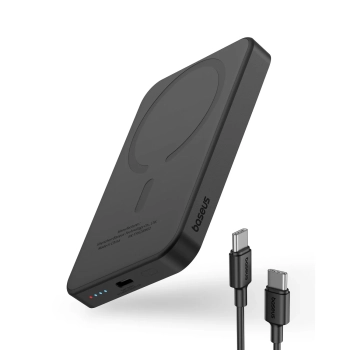  Mini powerbank 5000mAh 20W + kabel USB-C 20V / 3A czarny - zdj. dodatkowe 2