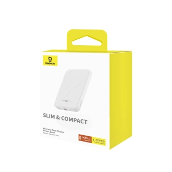  Mini powerbank 5000mAh 20W + kabel USB-C 20V / 3A biały - zdj. dodatkowe 3