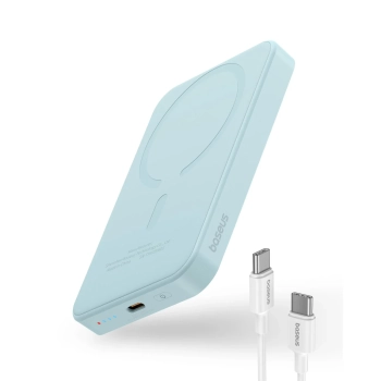  Mini powerbank 5000mAh 20W + kabel USB-C 20V / 3A niebieski - zdj. dodatkowe 1